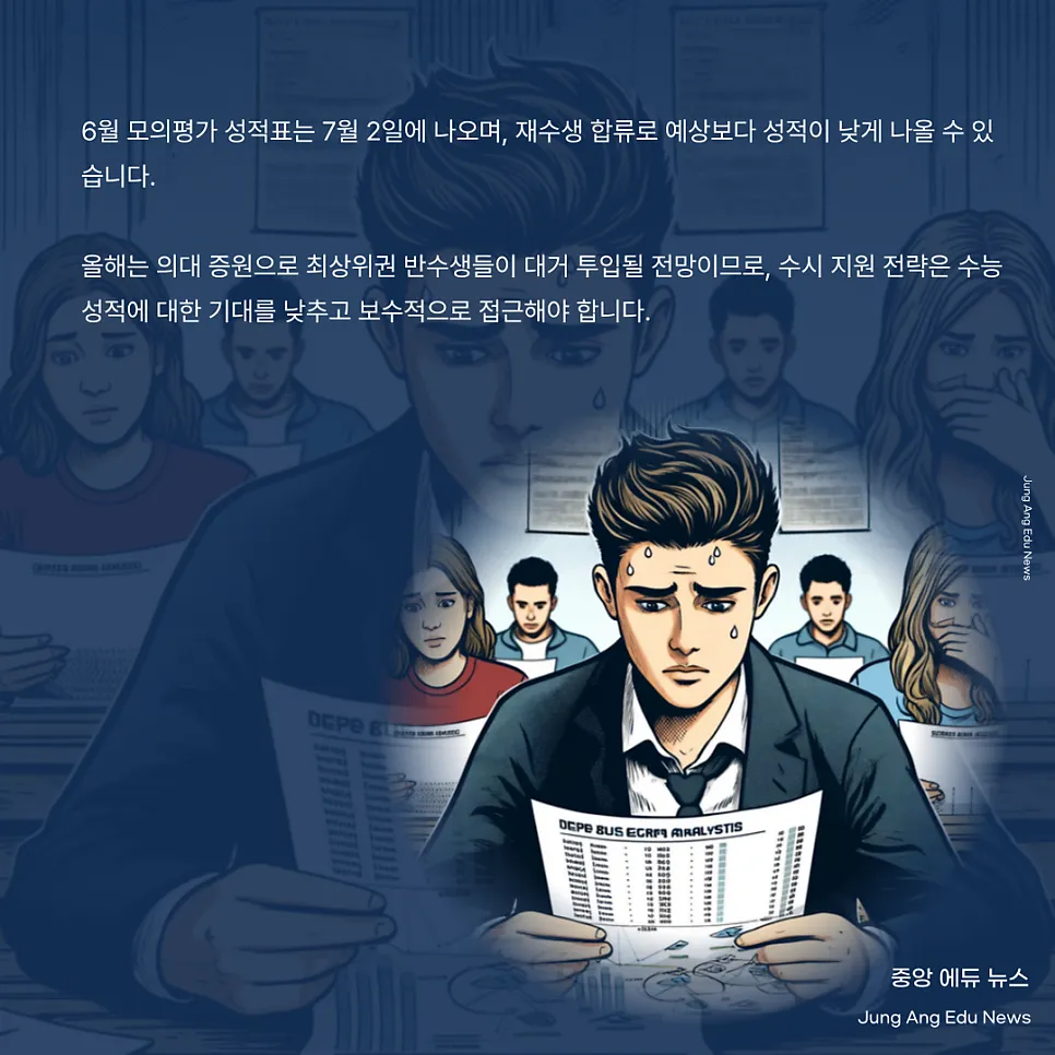 2024년 6월 모평 성적표, 성공적인 입시 전략의 기준