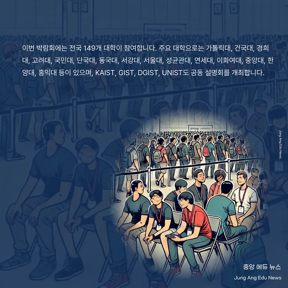 수시 박람회 예매 안내, 149개 대학과 다양한 행사 참여