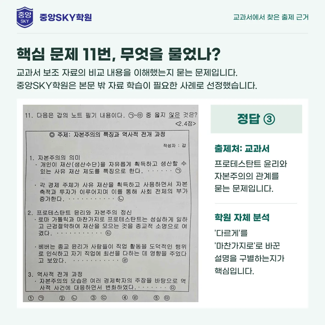대륜고 통합사회 2026년 1학년 2학기 중간고사 분석
