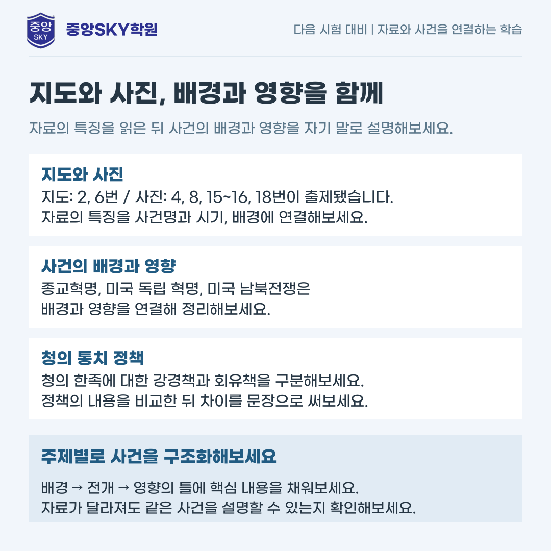 동중 역사 2026년 2학년 2학기 중간고사 내신 분석