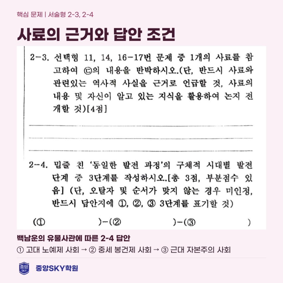 청구고 한국사 2026년 1학년 2학기 중간고사 분석과 기말 대비